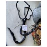 Pair of Handmade Iron Drapery Tiebacks