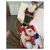 Standing Fabric Santa