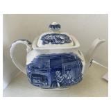 Liberty Blue Tea Pot