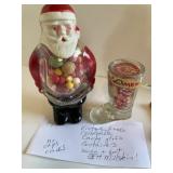 Vintage JH Millstein Collectible Glass Candy Conta