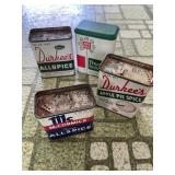 Assorted Vintage Spice containers