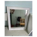 White Wood Mirror