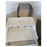 Wooden Electronic Wire Organizer 11"x10"x5"