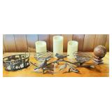 Metal Basket-Metal Candle Holder & More