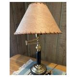 Swivel Arm Table Lamp W/ Textured Shade