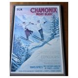 Vintage Travel Poster Mont-Blanc Winter Sports