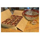 Glass Punch Bowl Set