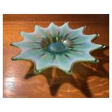 Fostoria Heirloom Green Glass Dish