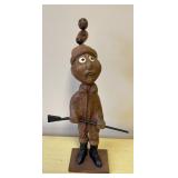 Carved Humorous Wooden Figure
