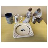 Vintage Ashtray- Willow Tree Figures & More