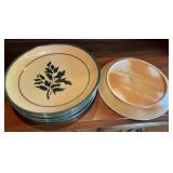 Set Of Monroe Salt Works Stoneware Plates