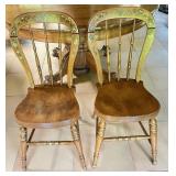 2- Hand Painted Ethan Allen Chairs #2