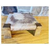 Vintage Stickley Leather Foot Stool