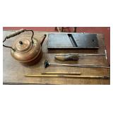 Copper Tea Pot- Gun Cleaning Rods & More