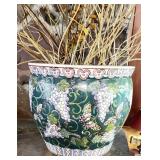 Large Flower Pot w/ Wood Flowers