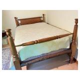 Vintage Wood Frame Bed W/ Modifications