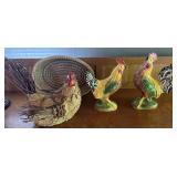 3- Decorative Roosters