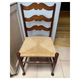 Ladder Back Chair W/ Rush Seat
