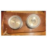 Salem 8 Day Jeweled Clock & Aneroid Barometer