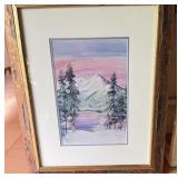 Framed A.T. Weaver Watercolor