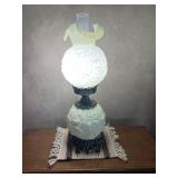 Fenton Art Glass 'Poppy Custard' Lamp