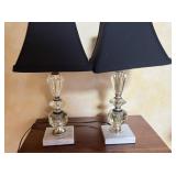 Two Vintage Hollywood Regency Style Lamps