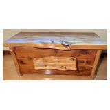 Rustic Hand Crafted Cedar Chest