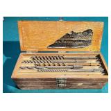 Vintage Russell & Jennings Auger Bit Set In Box