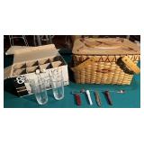 Picnic Basket & Glasses