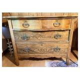 Vintage Tiger Oak Dresser