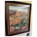 Framed Watercolor Signed D. Spielman