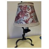 Metal Table Lamp W/ Decorative Shade