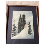 Framed Watercolor By Graham