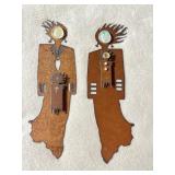 Southwestern Style Metal Wall Art Figures