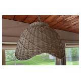 Wicker Hanging Light