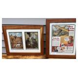2- Framed Advertising Wall Dï¿½cor (Fishhook