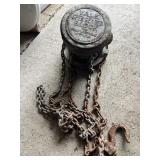 Vintage Yale Spur Chain Hoist