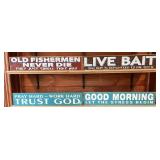 4-Decorative Wooden Signs #7