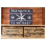 3-Decorative Wooden Signs #3