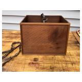 Wooden Box Hanging Light