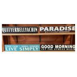 4-Decorative Wooden Signs #3