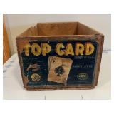 Vintage "Top Card" Advertising Box