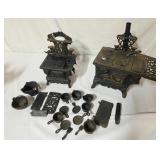 Cast Iron Salesman Sample Stoves & Accessories
