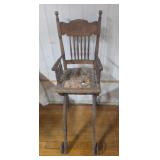 Vintage Wooden High Chair