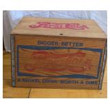 Vintage Pepsi-Cola Wooden Crate