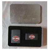 Harley Davidson Zippo Lighter and Money Clip