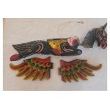 Wooden Flying Horse Decor