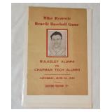 1946 Mike Ryzewie Benefit Baseball Game Program
