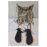 Vintage Oriental Backpack & Moccasins