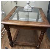 2- Glass Top End Tables